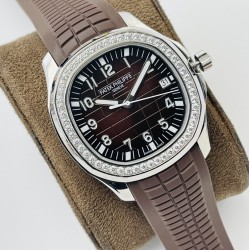 Patek Philippe - Aquanaut Ref.5167 40mm Diamonds SS/RU Brown PPF 1:1 MY9015 Mod