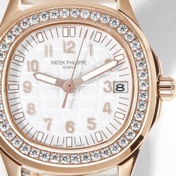 Patek Philippe - Aquanaut Ladies 5068 35.6mm Dia RG/RU White Dial HIF A324