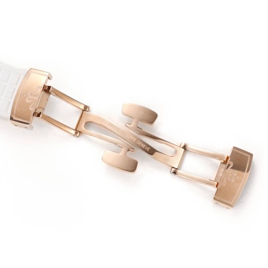 Patek Philippe - Aquanaut Ladies 5068 35.6mm Dia RG/RU White Dial HIF A324