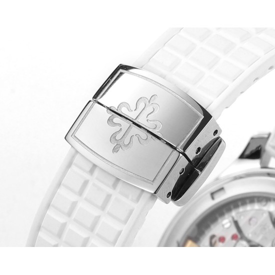 Patek Philippe - Aquanaut Ladies 5068 35.6mm Dia SS/RU White Dial HIF A324