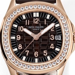 Patek Philippe - Aquanaut Ladies 5068 35.6mm Dia RG/RU Brown Dial HIF A324