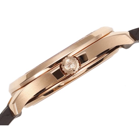 Patek Philippe - Aquanaut Ladies 5068 35.6mm Dia RG/RU Brown Dial HIF A324