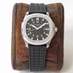 Patek Philippe - Aquanaut Lady 5068 35.6mm SS/RU Black Dial PPF A324