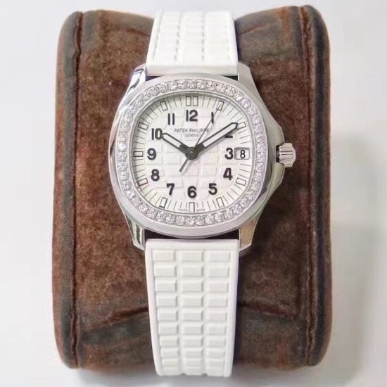 Patek Philippe - Aquanaut Lady 5068 35.6mm SS/RU White Dial PPF A324