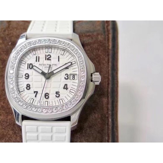 Patek Philippe - Aquanaut Lady 5068 35.6mm SS/RU White Dial PPF A324