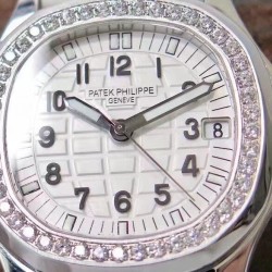 Patek Philippe - Aquanaut Lady 5068 35.6mm SS/RU White Dial PPF A324