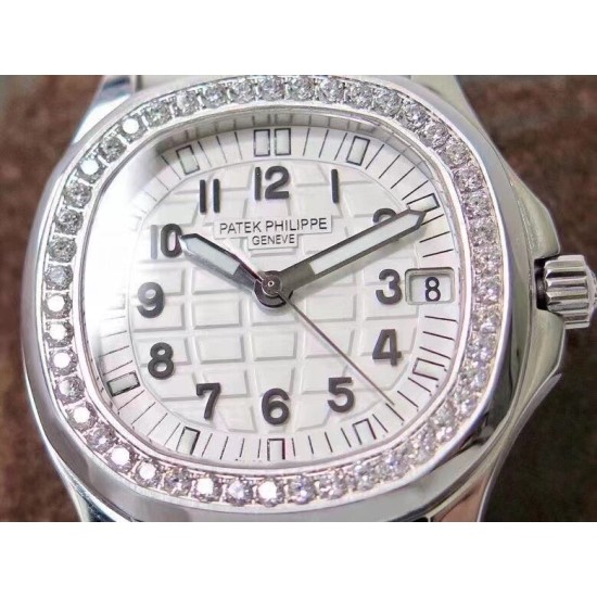 Patek Philippe - Aquanaut Lady 5068 35.6mm SS/RU White Dial PPF A324