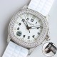 Patek Philippe - Aquanaut Ladies 35.6mm Full Diamond SS/RU White TWF A324