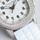 Patek Philippe - Aquanaut Ladies 35.6mm Full Diamond SS/RU White TWF A324