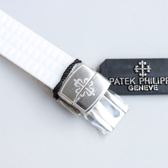 Patek Philippe - Aquanaut Ladies 35.6mm Full Diamond SS/RU White TWF A324