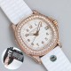 Patek Philippe - Aquanaut Ladies 35.6mm Full Diamond RG/RU White TWF A324
