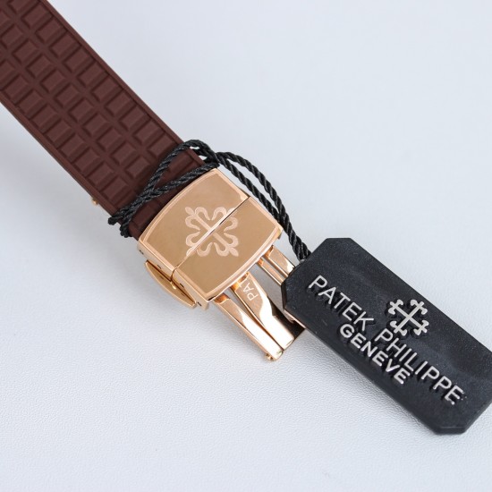 Patek Philippe - Aquanaut Ladies 35.6mm Full Diamond RG/RU Black TWF A324