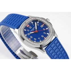 Patek Philippe - Aquanaut Lady 5067A Transparent Diamonds 35.6mm SS/RU Blue Dial PPF Quartz