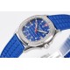 Patek Philippe - Aquanaut Lady 5067A Transparent Diamonds 35.6mm SS/RU Blue Dial PPF Quartz