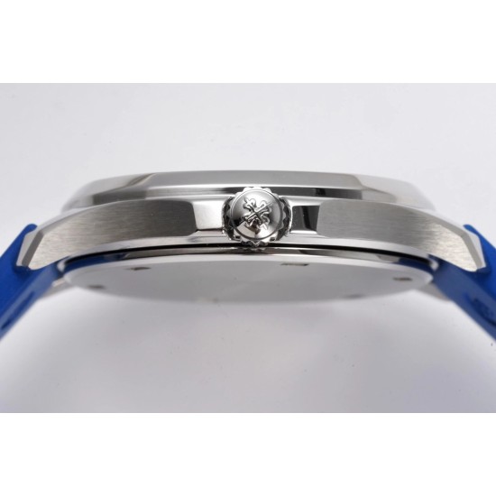 Patek Philippe - Aquanaut Lady 5067A Transparent Diamonds 35.6mm SS/RU Blue Dial PPF Quartz