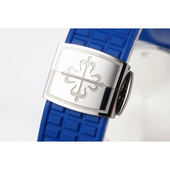 Patek Philippe - Aquanaut Lady 5067A Transparent Diamonds 35.6mm SS/RU Blue Dial PPF Quartz