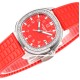 Patek Philippe - Aquanaut Lady 5067A Transparent Diamonds 35.6mm SS/RU Red Dial PPF Quartz