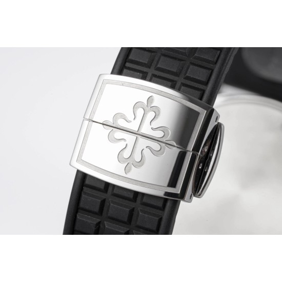 Patek Philippe - Aquanaut Lady 5067A Transparent Diamonds 35.6mm SS/RU Black Dial PPF Quartz