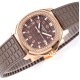 Patek Philippe - Aquanaut Lady 5067A Transparent Diamonds 35.6mm RG/RU Brown Dial PPF Quartz