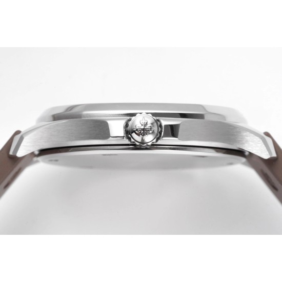 Patek Philippe - Aquanaut Lady 5067A Transparent Diamonds 35.6mm SS/RU Brown Dial PPF Quartz