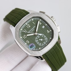 Patek Philippe - Aquanaut Chronograph 5968A-001 42MM SS/RU Green K6F Asian 7750
