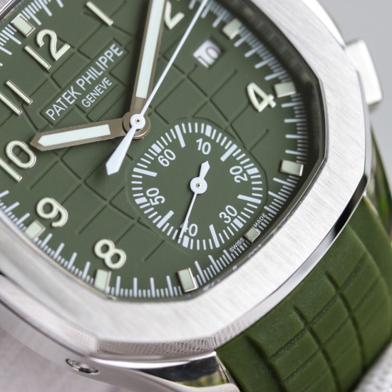 Patek Philippe - Aquanaut Chronograph 5968A-001 42MM SS/RU Green K6F Asian 7750