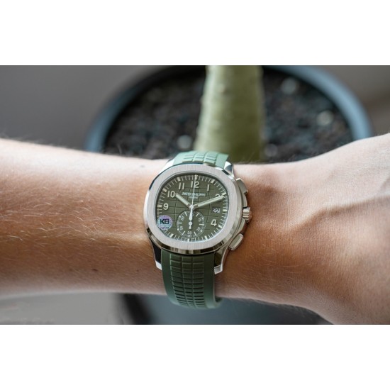 Patek Philippe - Aquanaut Chronograph 5968A-001 42MM SS/RU Green K6F Asian 7750