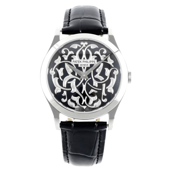 Patek Philippe - Calatrava 38.6mm SS/LE Black/Silver FLF A240(Micro Rotor)