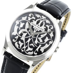 Patek Philippe - Calatrava 38.6mm SS/LE Black/Silver FLF A240(Micro Rotor)