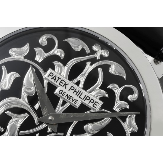 Patek Philippe - Calatrava 38.6mm SS/LE Black/Silver FLF A240(Micro Rotor)