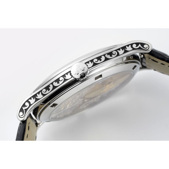 Patek Philippe - Calatrava 38.6mm SS/LE Black/Silver FLF A240(Micro Rotor)