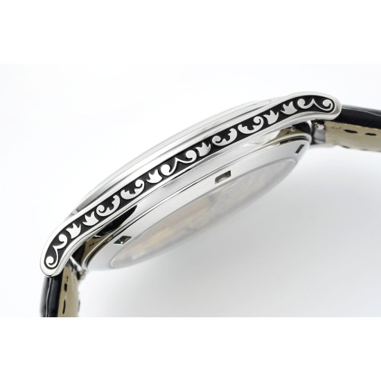 Patek Philippe - Calatrava 38.6mm SS/LE Black/Silver FLF A240(Micro Rotor)