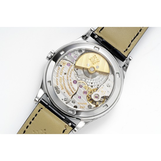 Patek Philippe - Calatrava 38.6mm SS/LE Black/Silver FLF A240(Micro Rotor)