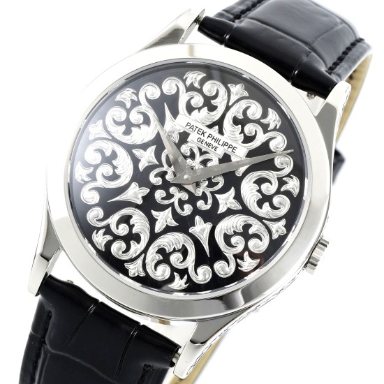 Patek Philippe - Calatrava 38.6mm SS/LE Black/Silver FLF A240(Micro Rotor)