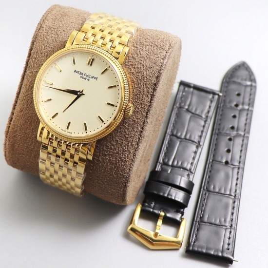 Patek Philippe - Calatrava 5120J 39mm YG/YG White Stk TWF Asia 21J Mod Cal.240
