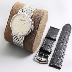 Patek Philippe - Calatrava 5120G 39mm SS/SS White Stk TWF Asia 21J Mod Cal.240