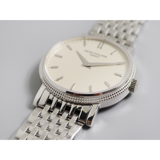 Patek Philippe - Calatrava 5120G 39mm SS/SS White Stk TWF Asia 21J Mod Cal.240