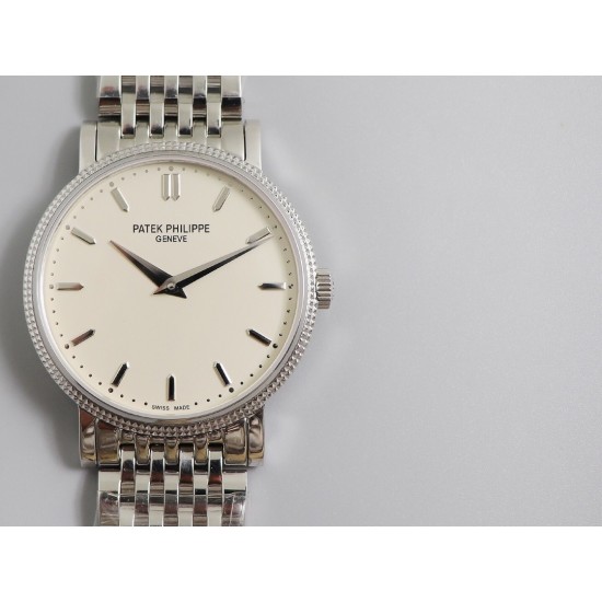 Patek Philippe - Calatrava 5120G 39mm SS/SS White Stk TWF Asia 21J Mod Cal.240