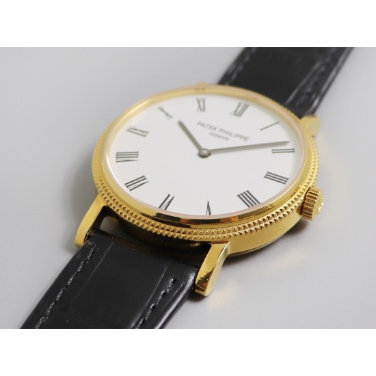 Patek Philippe - Calatrava 5120J 39mm YG/LE White Dial Roman Numeral Markers TWF Asia 21J Mod Cal.240