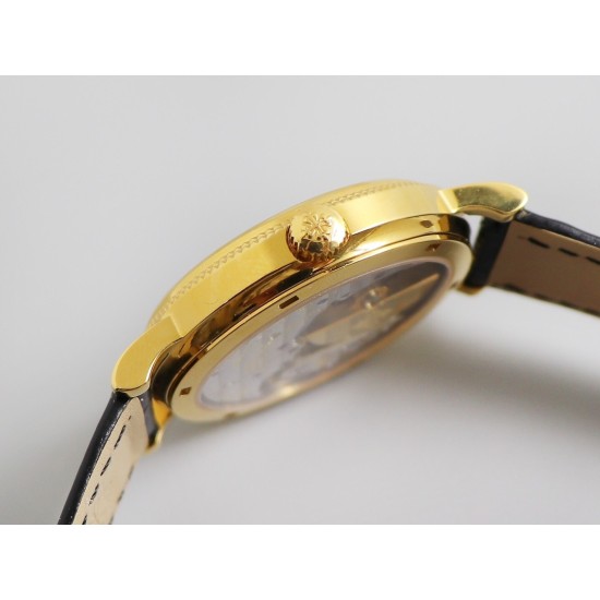 Patek Philippe - Calatrava 5120J 39mm YG/LE White Dial Roman Numeral Markers TWF Asia 21J Mod Cal.240