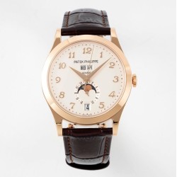 Patek Philippe - Annual Cal. Moonphase Ref.5396 38mm RG/LE Wht/Num ZF A324