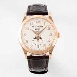 Patek Philippe - Annual Cal. Moonphase Ref.5396 38mm RG/LE Wht/Num ZF A324