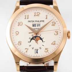 Patek Philippe - Annual Cal. Moonphase Ref.5396 38mm RG/LE Wht/Num ZF A324