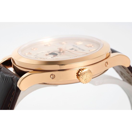 Patek Philippe - Annual Cal. Moonphase Ref.5396 38mm RG/LE Wht/Num ZF A324