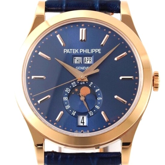 Patek Philippe - Annual Cal. Moonphase Ref.5396 38mm RG/LE Blue/Stk ZF A324