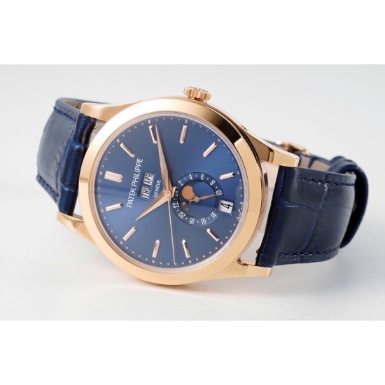 Patek Philippe - Annual Cal. Moonphase Ref.5396 38mm RG/LE Blue/Stk ZF A324