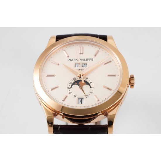Patek Philippe - Annual Cal. Moonphase Ref.5396 38mm RG/LE Wht/Stk ZF A324
