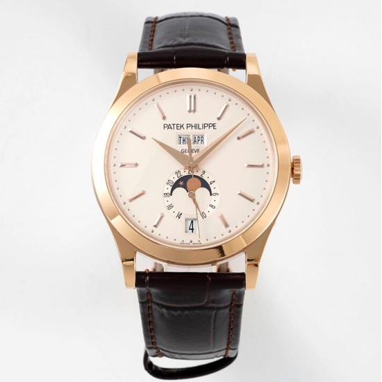 Patek Philippe - Annual Cal. Moonphase Ref.5396 38mm RG/LE Wht/Stk ZF A324
