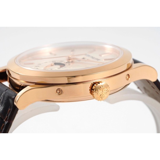 Patek Philippe - Annual Cal. Moonphase Ref.5396 38mm RG/LE Wht/Stk ZF A324