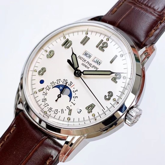 Patek Philippe - Annual Cal. Moonphase Ref.5320G-001 40mm SS/LE Wht/Num GRF A324